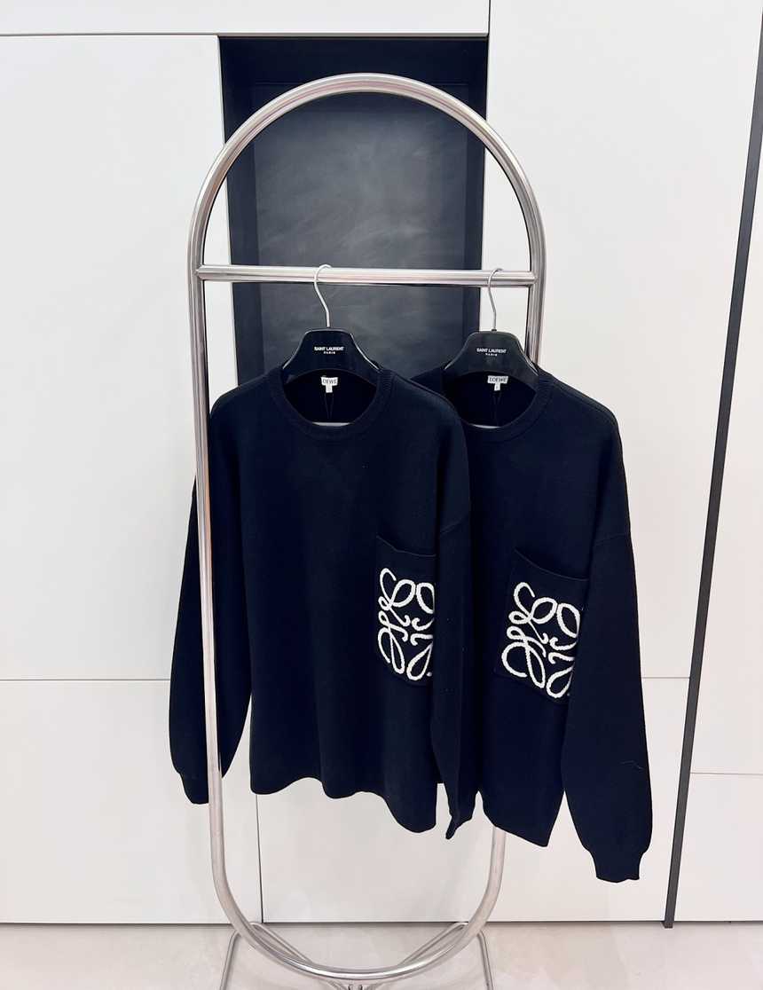 로에베 포켓 니트 라운드 니트 스웨터 | 사이즈 S,M,L,XL