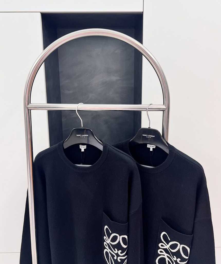 로에베 포켓 니트 라운드 니트 스웨터 | 사이즈 S,M,L,XL