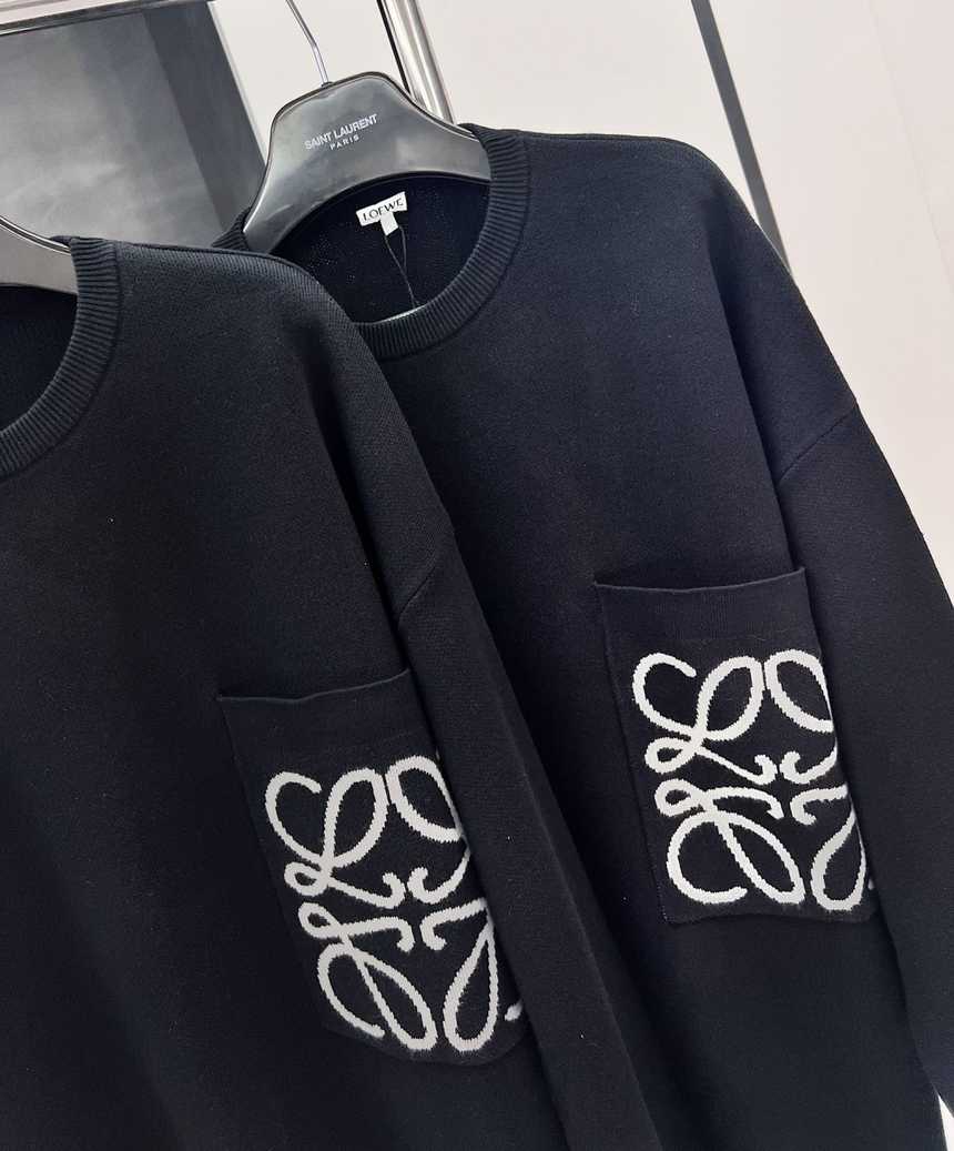 로에베 포켓 니트 라운드 니트 스웨터 | 사이즈 S,M,L,XL