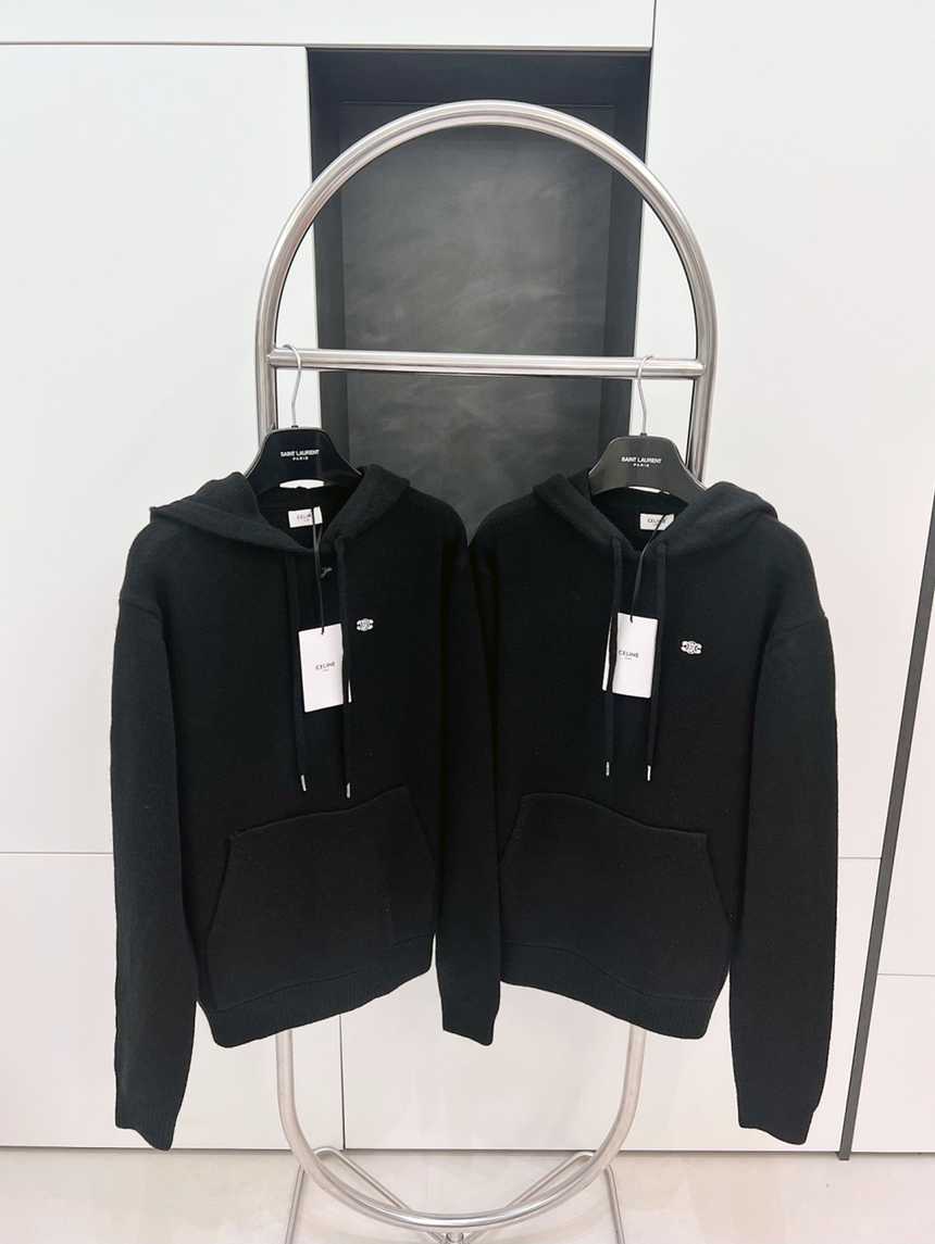 셀린느 트리오페 캐시미어 울 후드티 스웨터 | 사이즈 S,M,L,XL