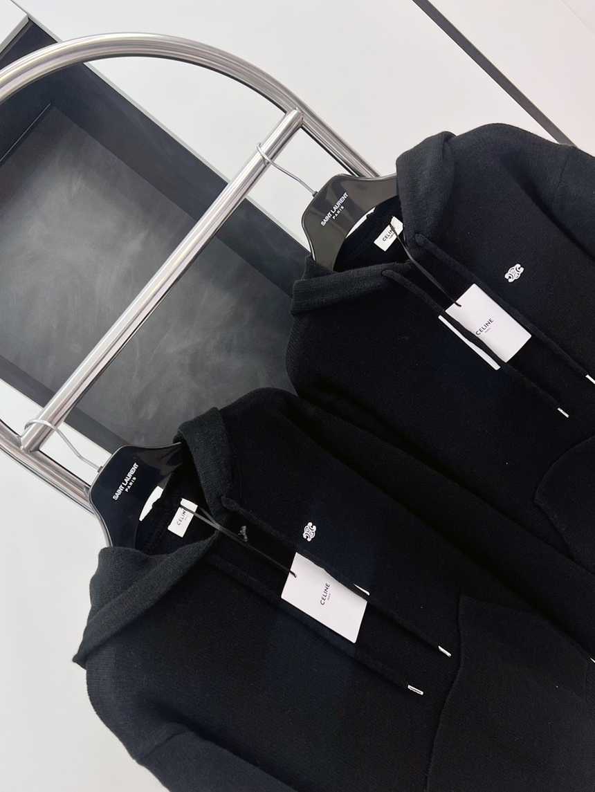 셀린느 트리오페 캐시미어 울 후드티 스웨터 | 사이즈 S,M,L,XL