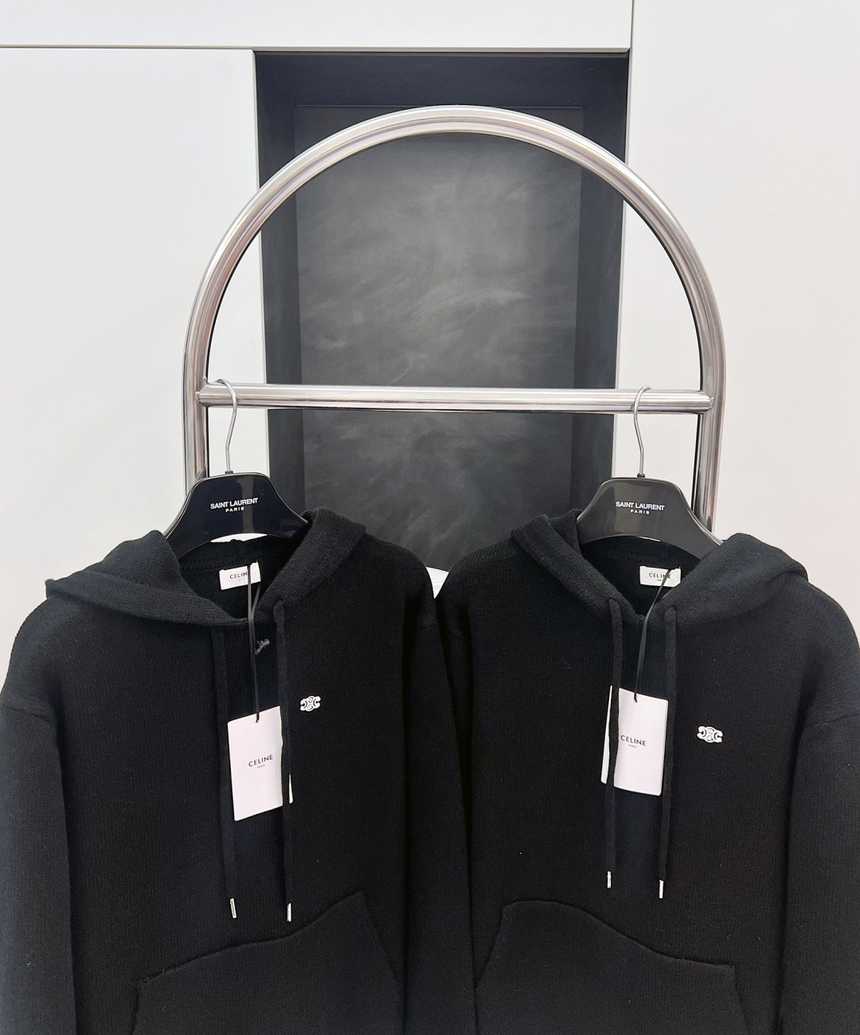 셀린느 트리오페 캐시미어 울 후드티 스웨터 | 사이즈 S,M,L,XL