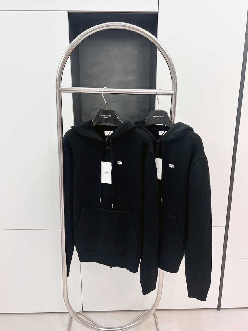 셀린느 트리오페 캐시미어 울 후드티 스웨터 | 사이즈 S,M,L,XL