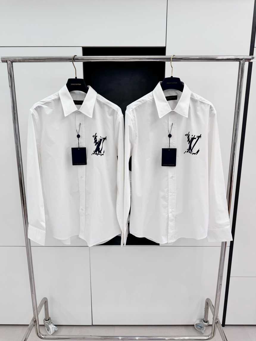루이비통 로고 오버핏 롱 프린팅 셔츠 | 사이즈 S,M,L,XL