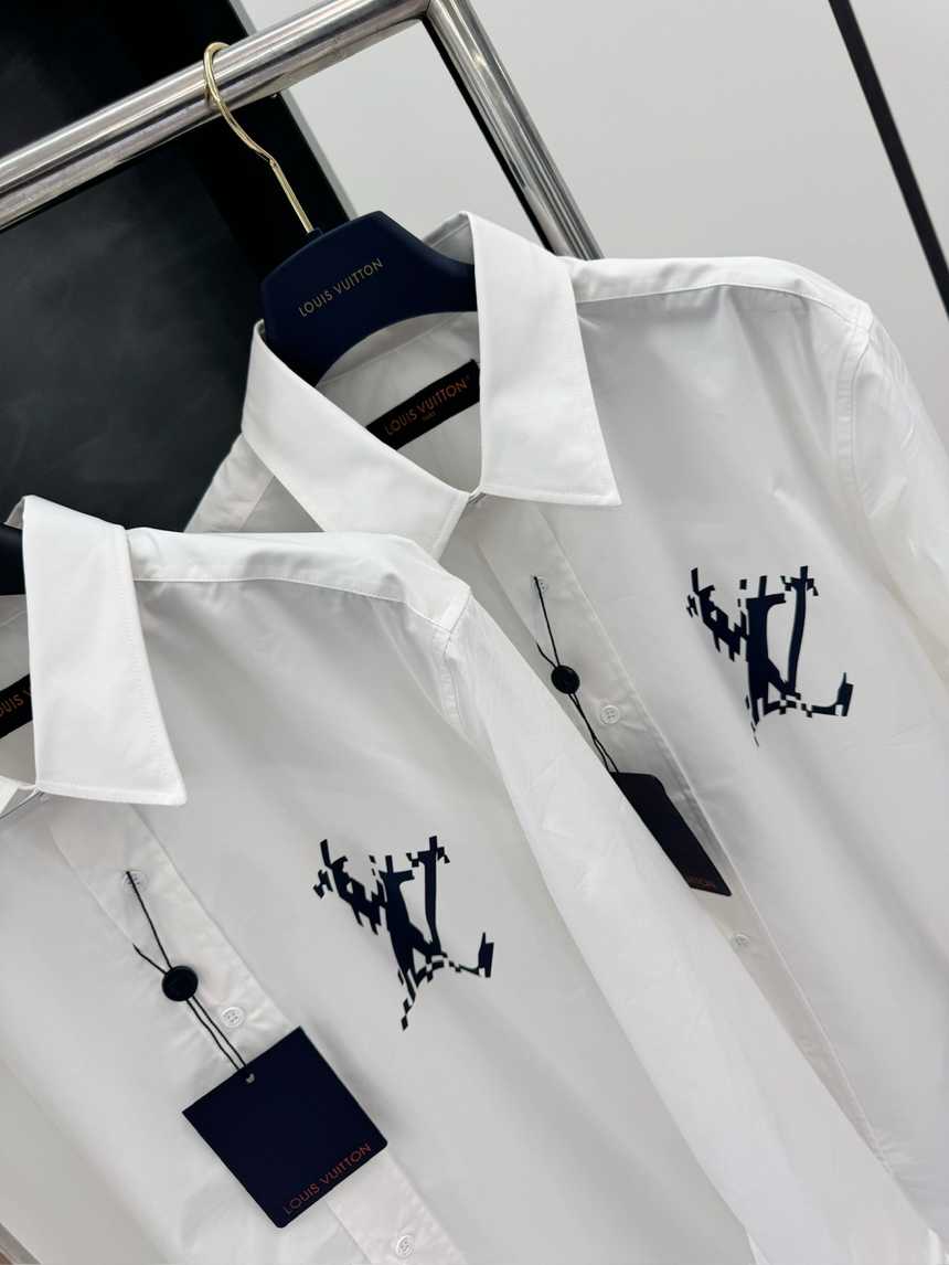 루이비통 로고 오버핏 롱 프린팅 셔츠 | 사이즈 S,M,L,XL