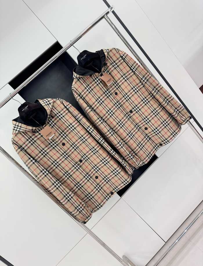 버버리 양면 리버시블 체크 후드 자켓 점퍼 | 사이즈 S,M,L,XL