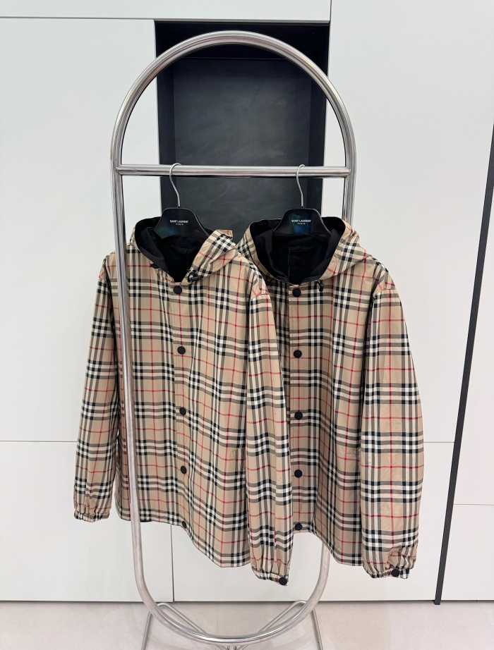 버버리 양면 리버시블 체크 후드 자켓 점퍼 | 사이즈 S,M,L,XL