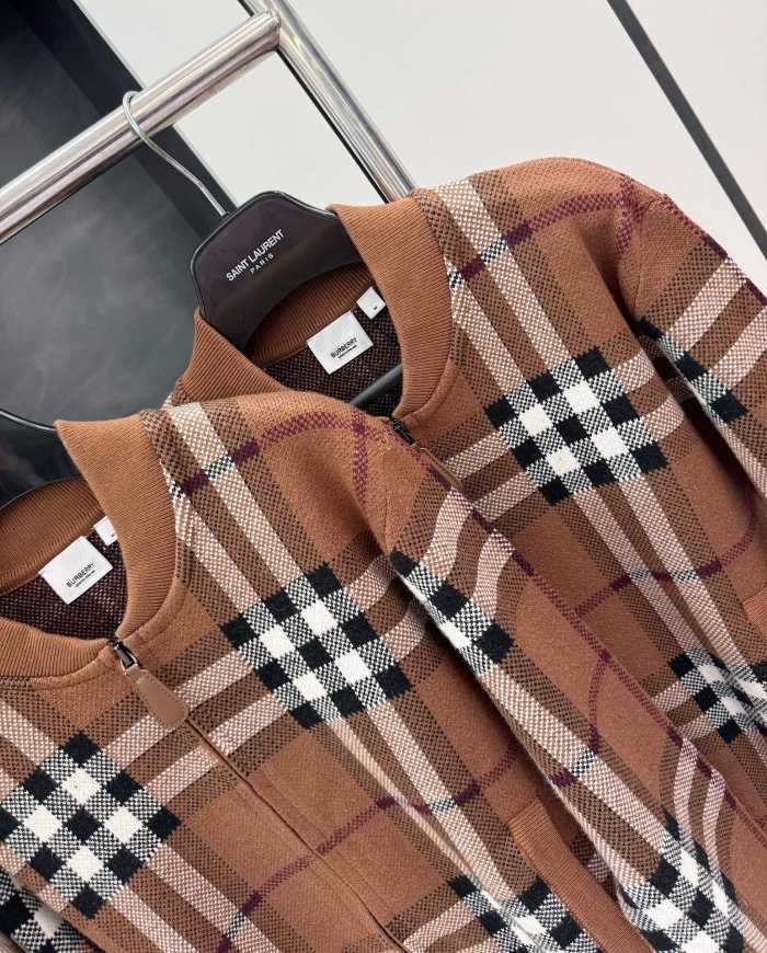 버버리 캐시미어 지퍼 자켓 | 사이즈 S,M,L,XL