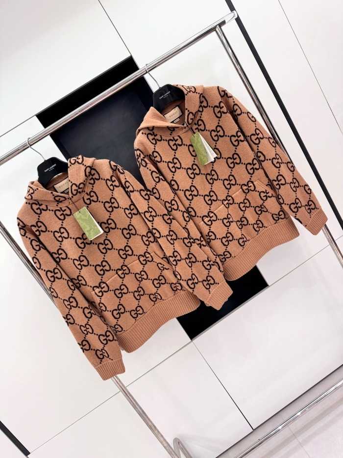 구찌 퓨어 울 포켓 니트 후드티 | 사이즈 S,M,L,XL