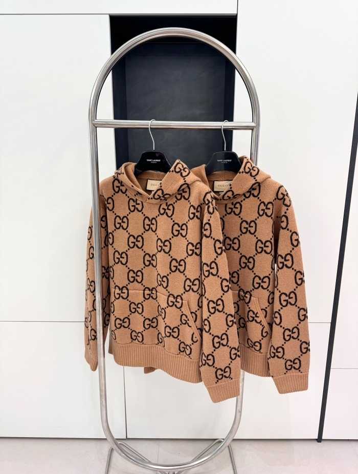 구찌 퓨어 울 포켓 니트 후드티 | 사이즈 S,M,L,XL