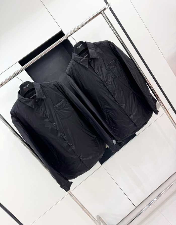 발렌시아가 백 로고 카라 경량 다운 롱 자켓 | 사이즈 S,M,L,XL