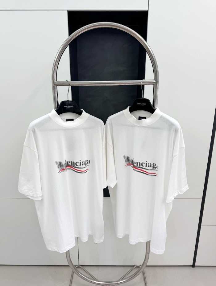 발렌시아가 웨이브 로고 반팔티 | 사이즈 S,M,L