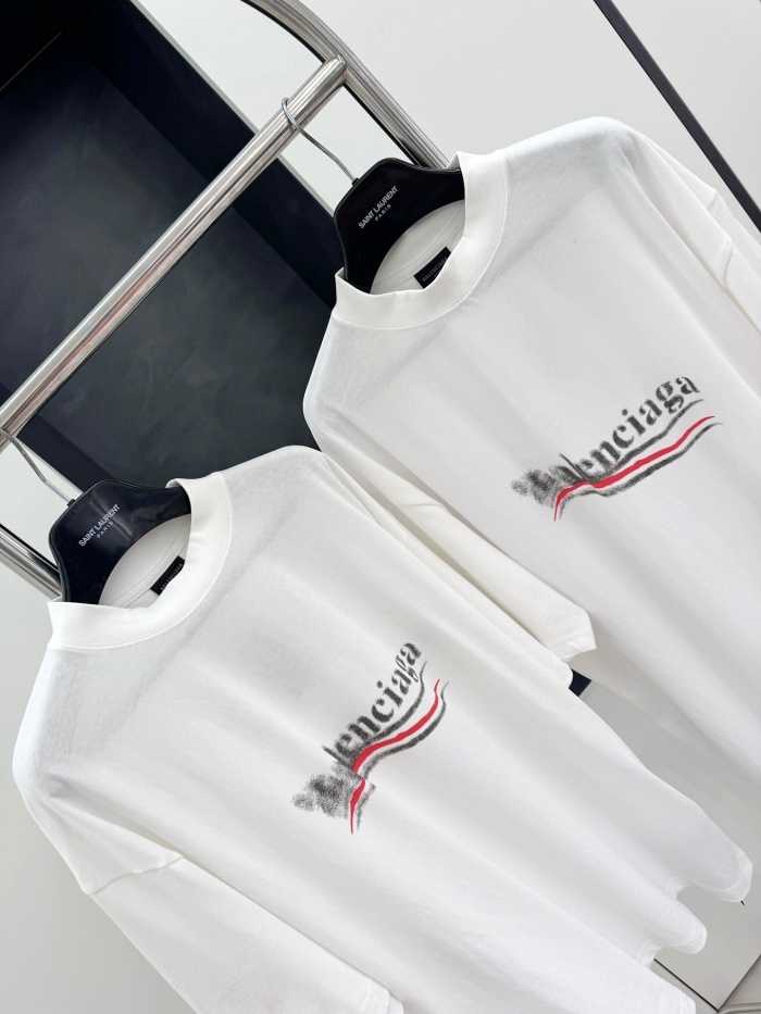 발렌시아가 웨이브 로고 반팔티 | 사이즈 S,M,L