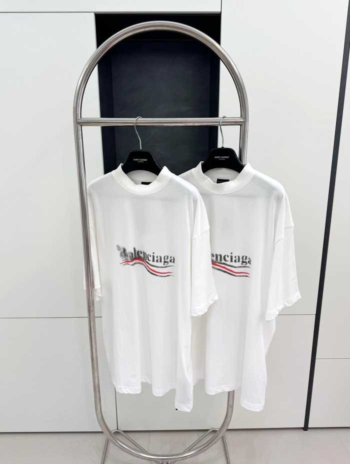 발렌시아가 웨이브 로고 반팔티 | 사이즈 S,M,L