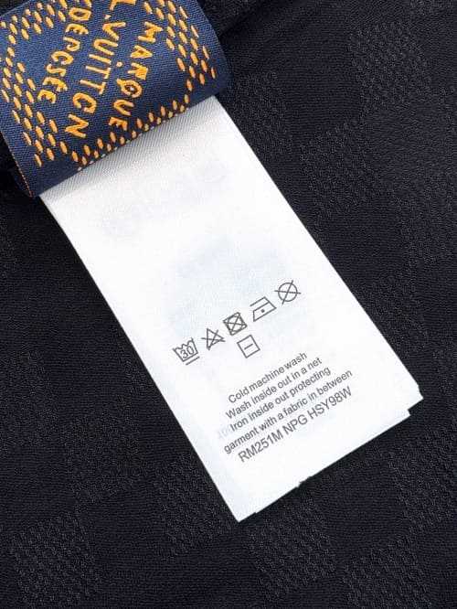 루이비통 자카드 탑 카라 반팔티 | 사이즈 S,M,L,XL
