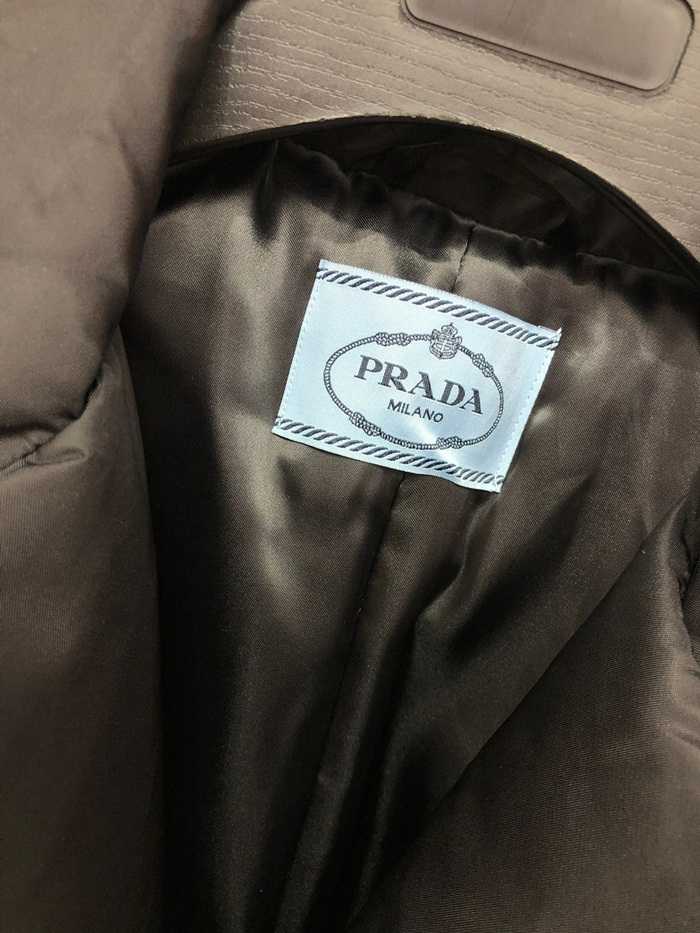 프라다 삼각로고 롱패딩 블랙
