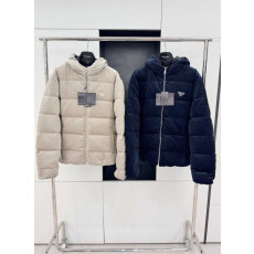 프라다 삼각로고 코듀로이 다운 크롭 패딩 자켓 | 사이즈 S,M,L,XL