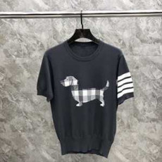 톰브라운 반팔티 다크그레이