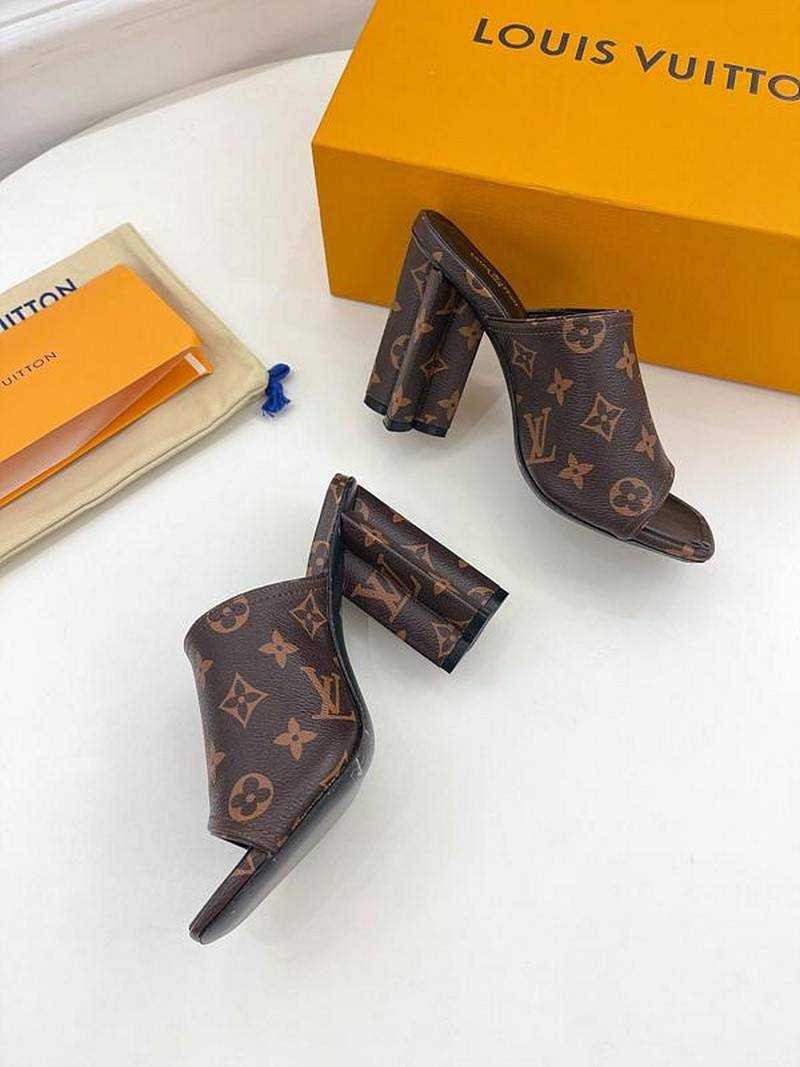 루이비통 22ss 모노그램 실루엣 샌들 (굽 10cm) | 여성 35~40
