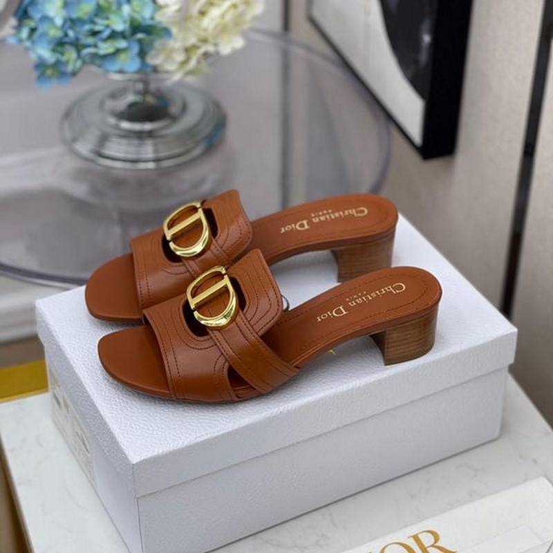 디올 CD로고 뮬 굽( 1cm / 4.5cm ) | 여성 35~40