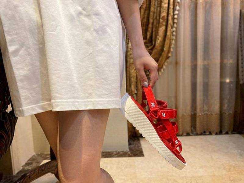 샤* CC로고 페이던트 샌들 | 여성 35~40