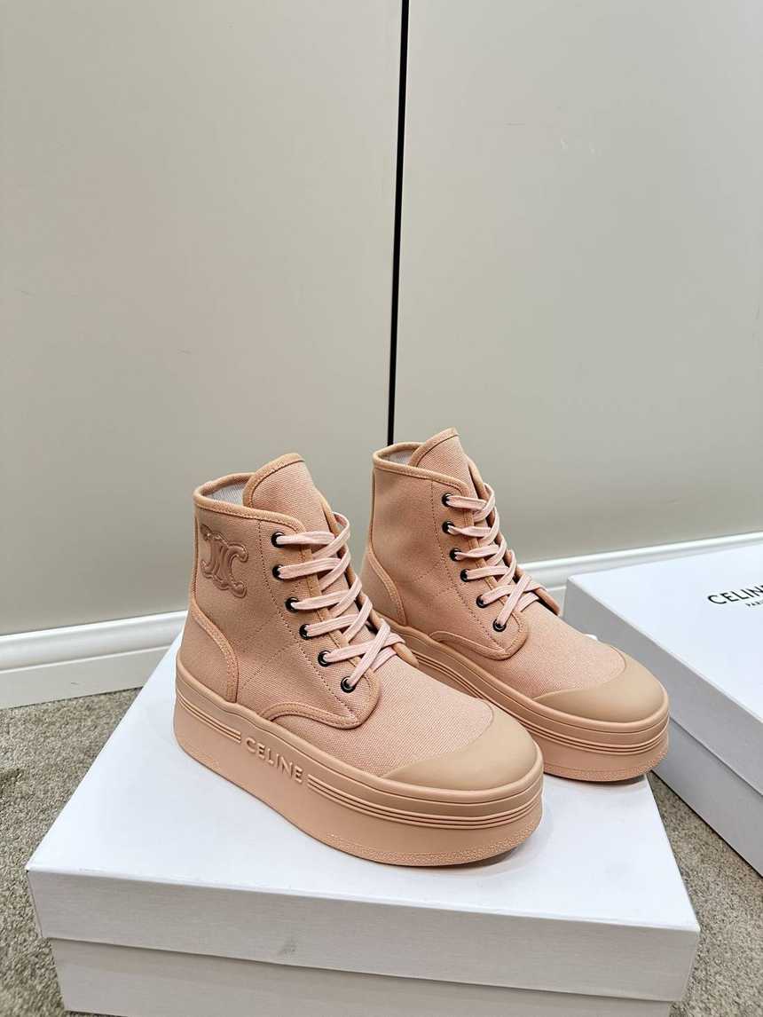 셀린느 앵클 부츠 핑크 굽5cm | 여성 35~40
