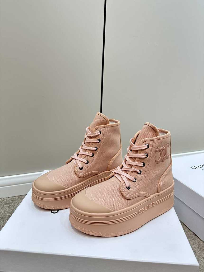 셀린느 앵클 부츠 핑크 굽5cm | 여성 35~40