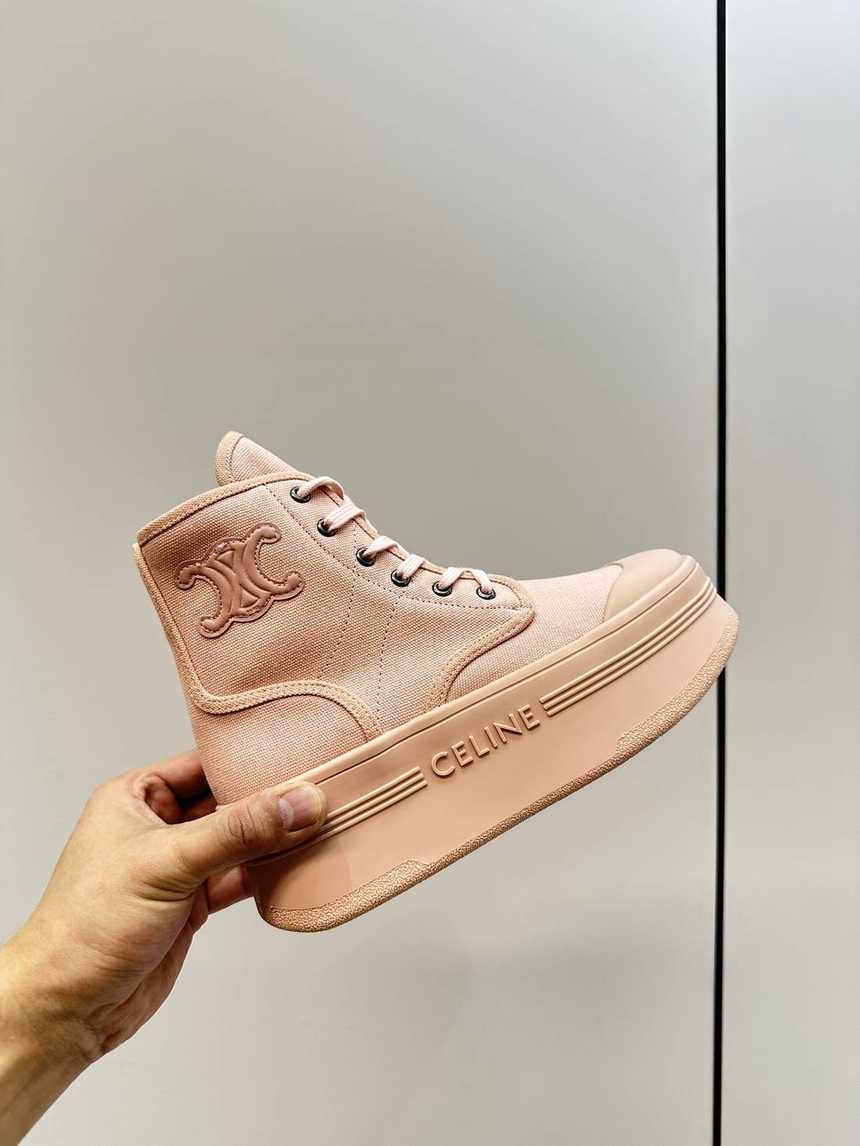 셀린느 앵클 부츠 핑크 굽5cm | 여성 35~40