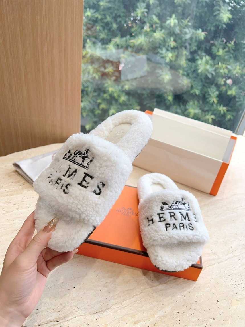 에르메스 양털 슬리퍼 | 남여공용 35~45
