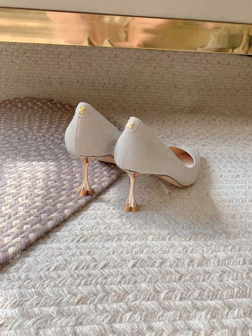 루이비통 패브릭 블라썸 하이힐 구두 | 여성 35~40, 굽7.5cm