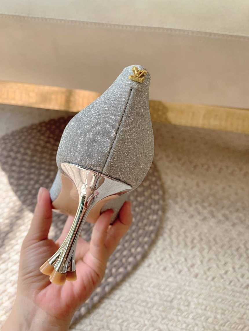 루이비통 패브릭 블라썸 하이힐 구두 | 여성 35~40, 굽7.5cm