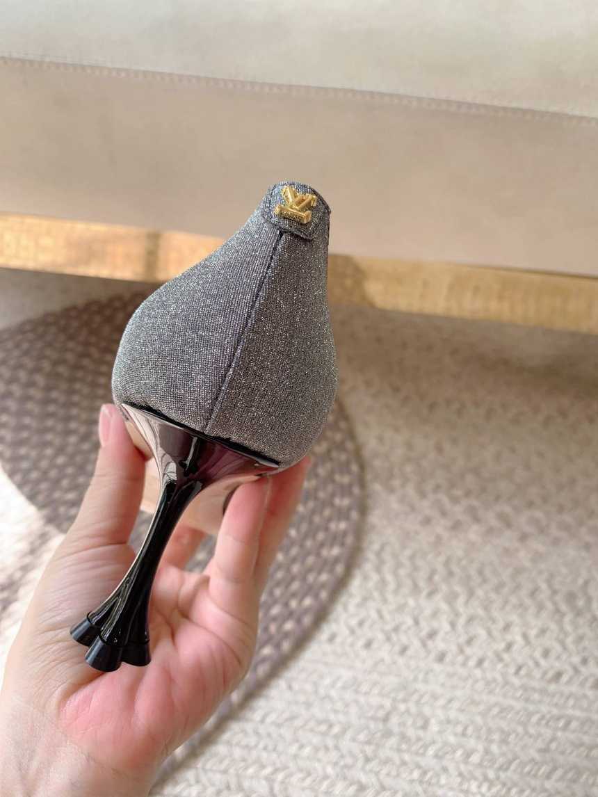 루이비통 패브릭 블라썸 하이힐 구두 | 여성 35~40, 굽7.5cm