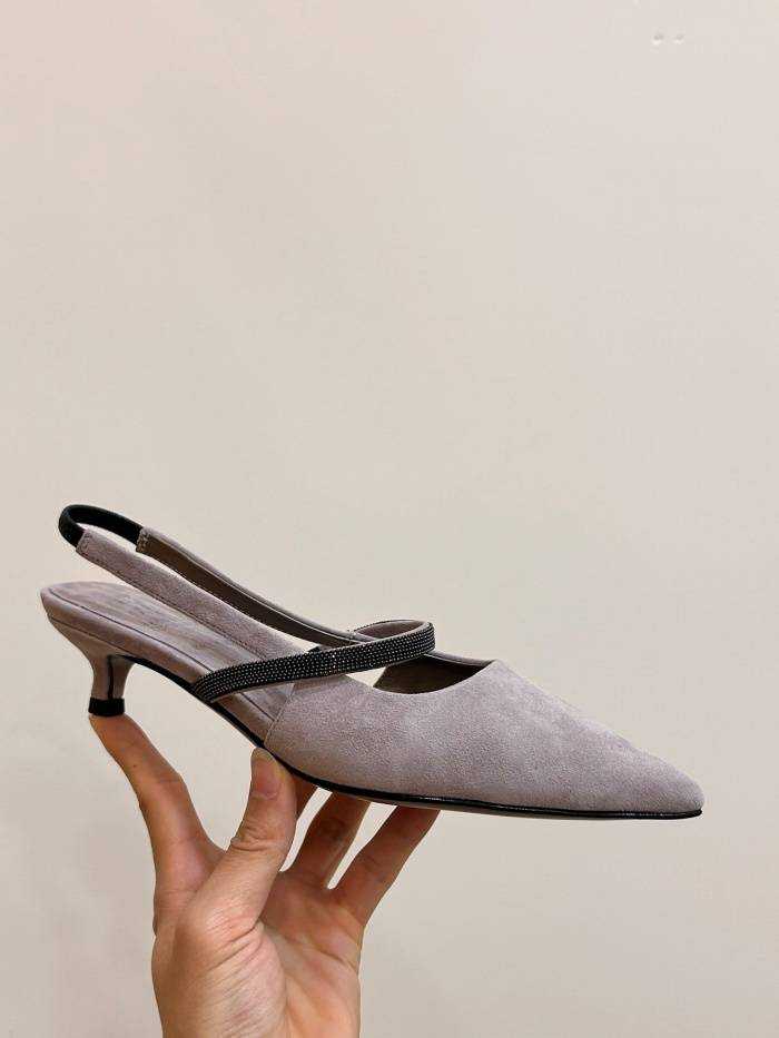 브루넬로 쿠치넬리 미들힐 굽3.5cm | 사이즈 36~41