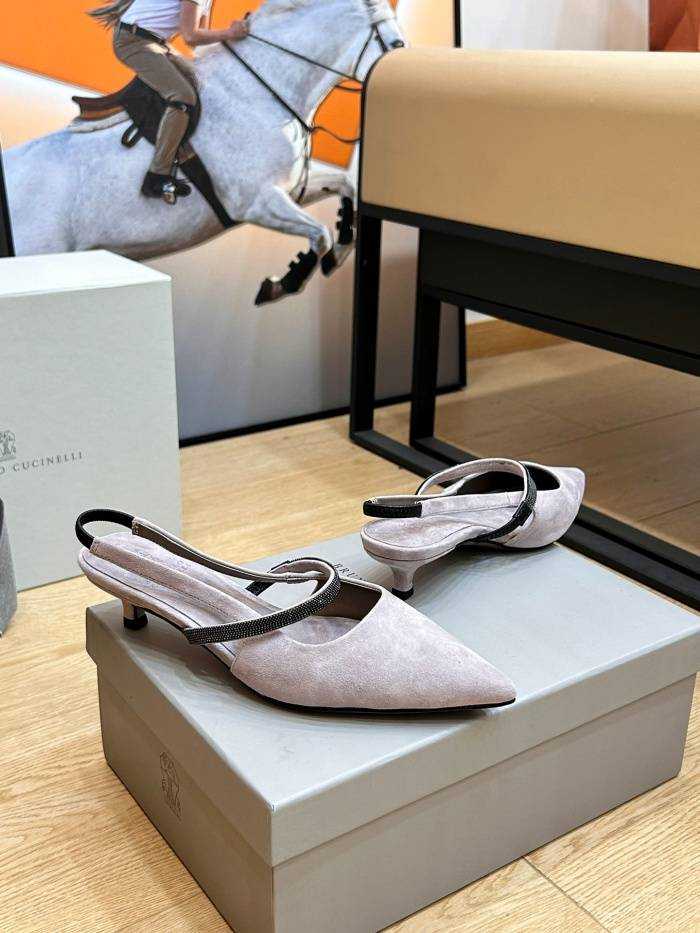 브루넬로 쿠치넬리 미들힐 굽3.5cm | 사이즈 36~41
