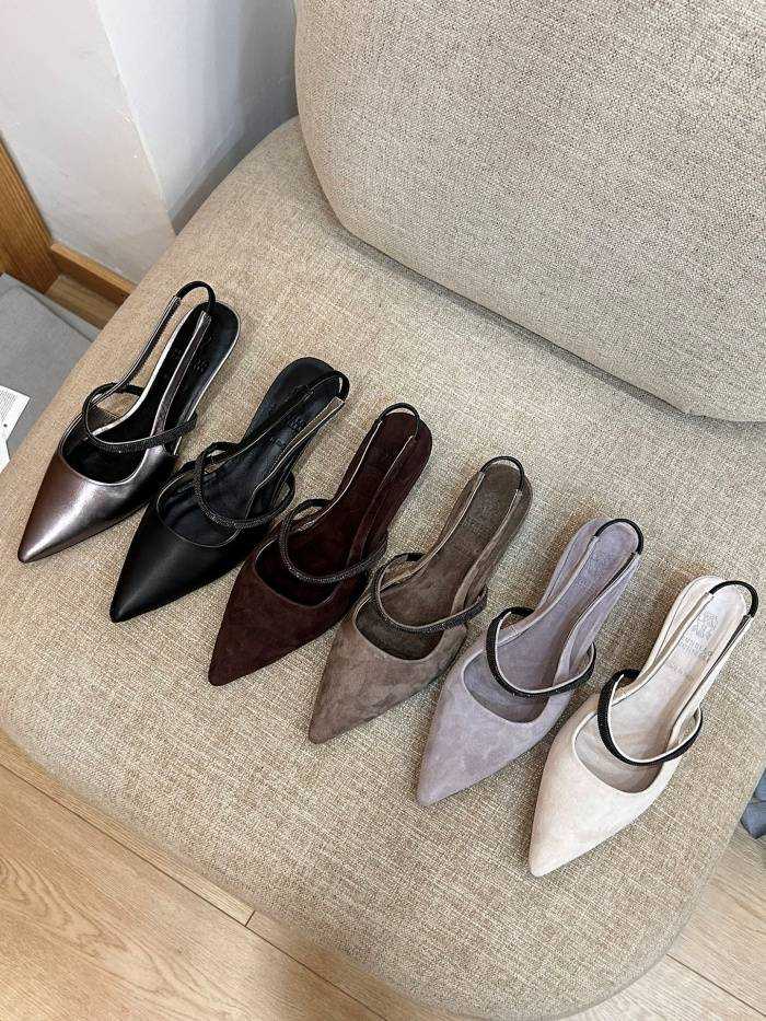 브루넬로 쿠치넬리 미들힐 굽3.5cm | 사이즈 36~41