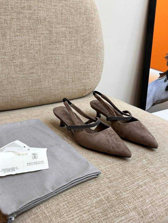 브루넬로 쿠치넬리 미들힐 굽3.5cm | 사이즈 36~41