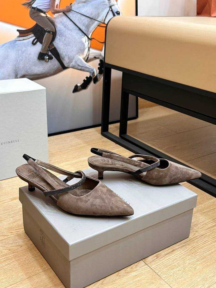 브루넬로 쿠치넬리 미들힐 굽3.5cm | 사이즈 36~41
