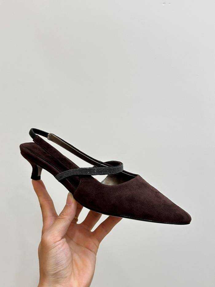 브루넬로 쿠치넬리 미들힐 굽3.5cm | 사이즈 36~41