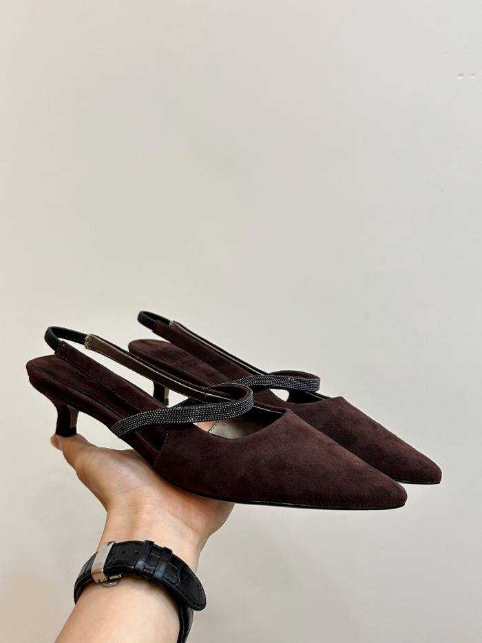 브루넬로 쿠치넬리 미들힐 굽3.5cm | 사이즈 36~41