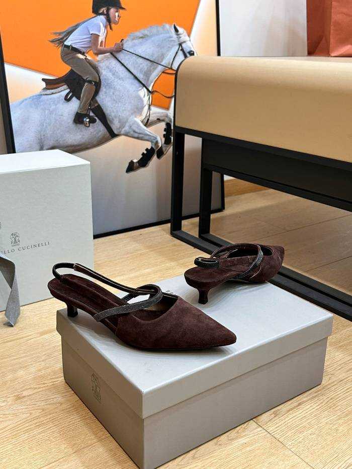 브루넬로 쿠치넬리 미들힐 굽3.5cm | 사이즈 36~41