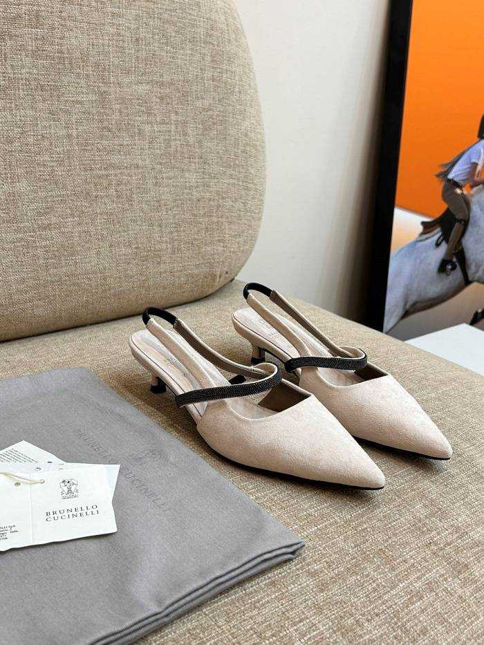 브루넬로 쿠치넬리 미들힐 굽3.5cm | 사이즈 36~41
