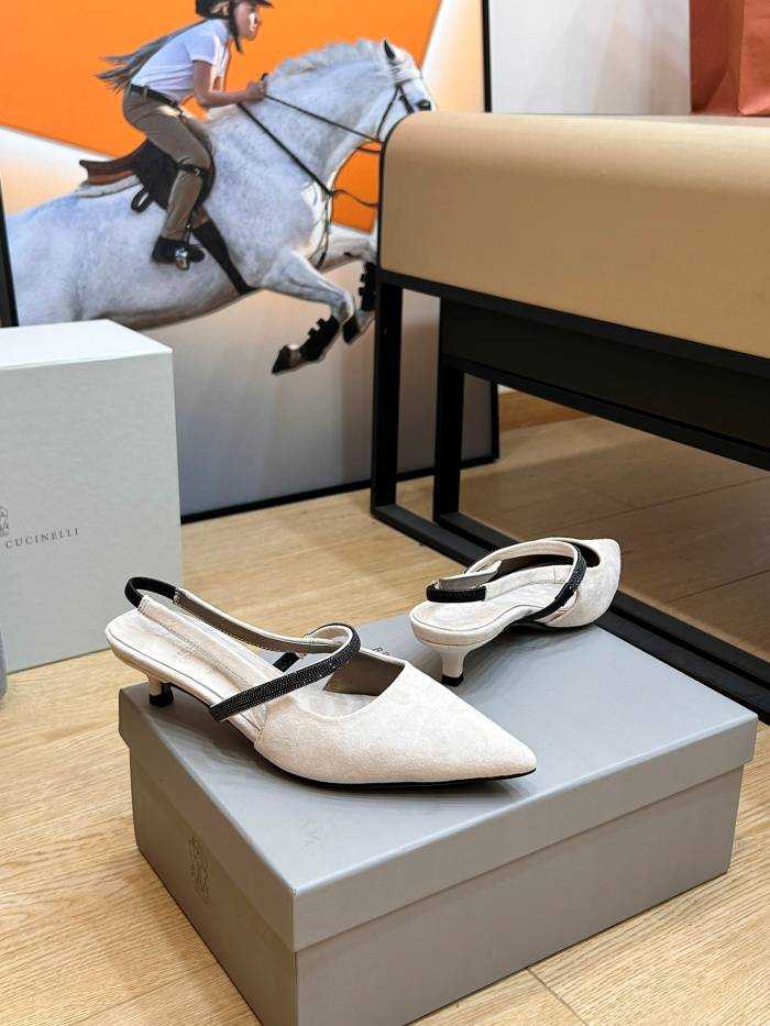 브루넬로 쿠치넬리 미들힐 굽3.5cm | 사이즈 36~41