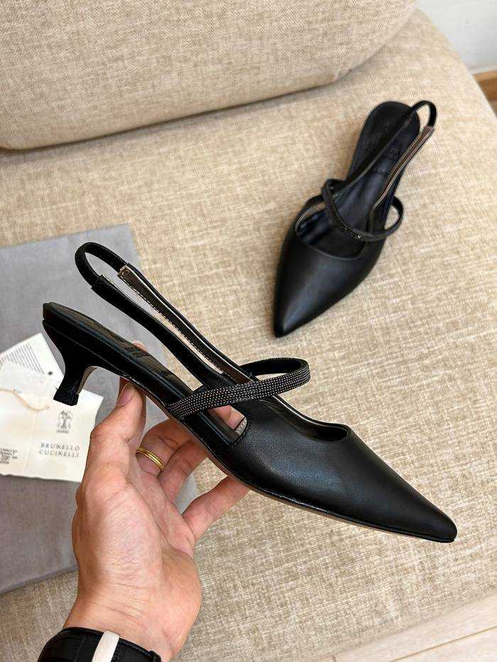 브루넬로 쿠치넬리 미들힐 굽3.5cm | 사이즈 36~41