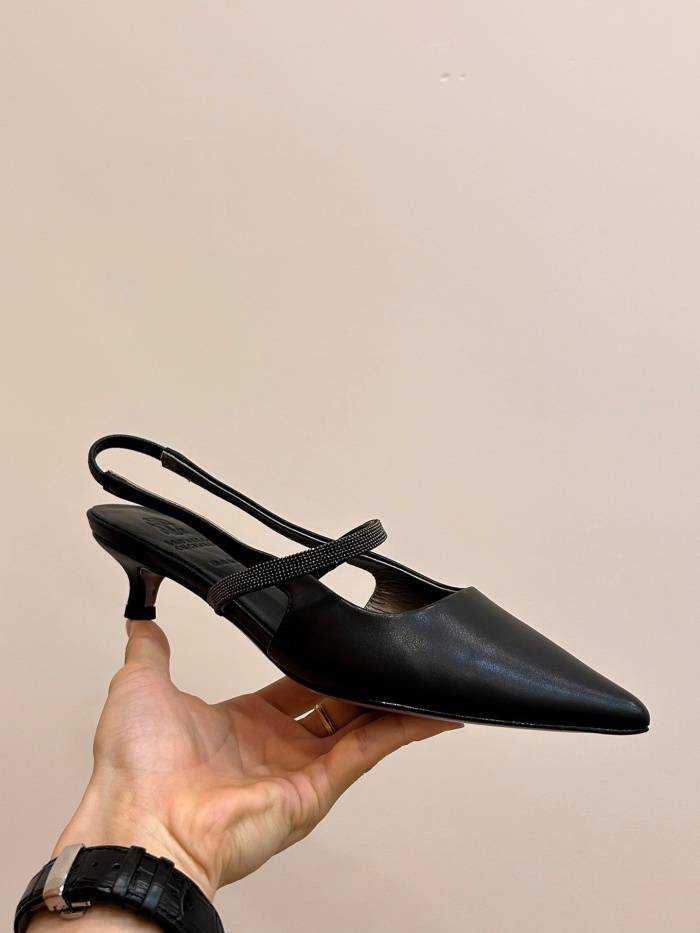 브루넬로 쿠치넬리 미들힐 굽3.5cm | 사이즈 36~41