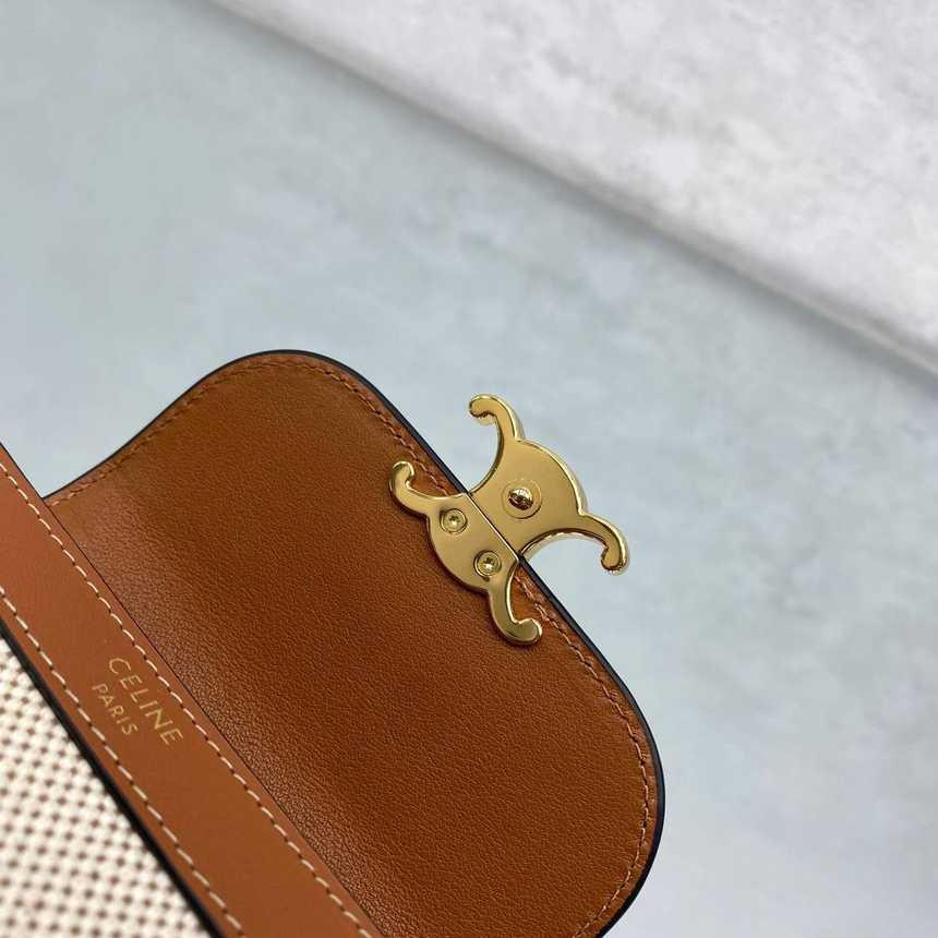 셀린느 트리오페 캔버스 반지갑 | 10.5 x 9 x 4cm