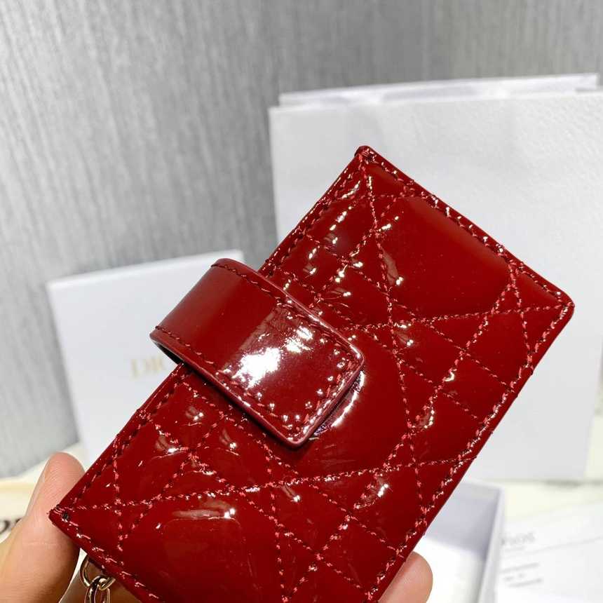 디올 까나쥬 페이던트 아코디언 카드지갑 | 10.5 x 6 x 3cm