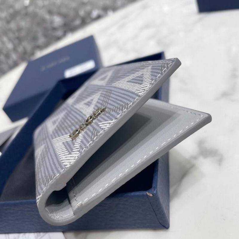 디올 CD 다이아몬드 패턴 카드홀더 | 11.2 x 8.2cm