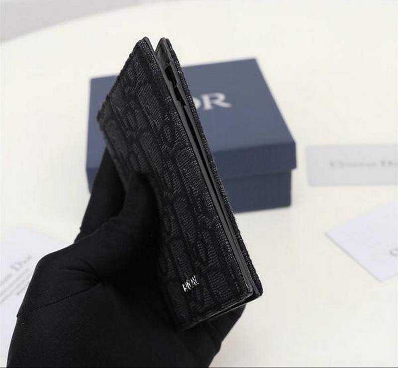 디올 CD 오블리크 자카드 패턴 카드홀더 | 11.2 x 8.2cm