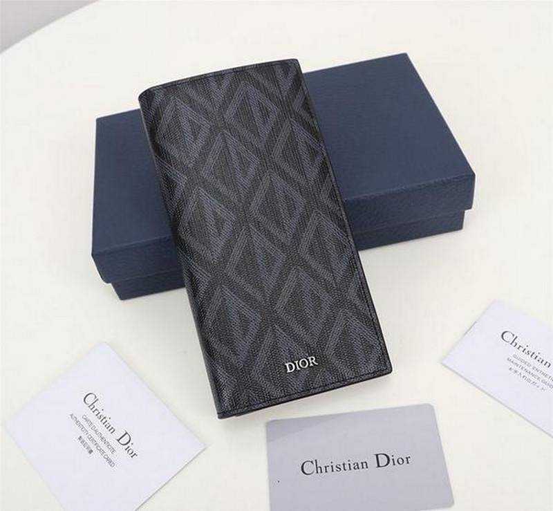 디올 CD 다이아몬드버티컬 장지갑 | 18.5 x 9.5cm