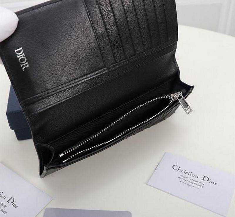 디올 CD 다이아몬드버티컬 장지갑 | 18.5 x 9.5cm
